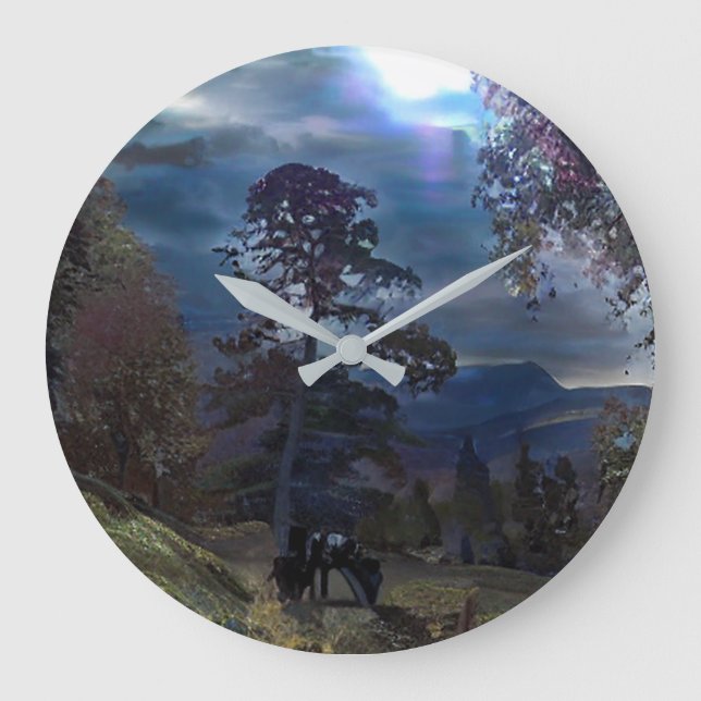 GRANDE HORLOGE RONDE SENTIER DE MONTAGNE (Recto)