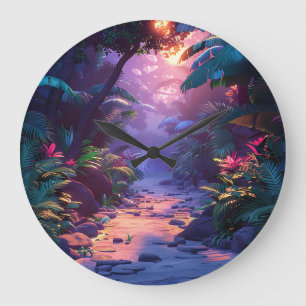 Grande Horloge Ronde Sentier tropical hawaïen