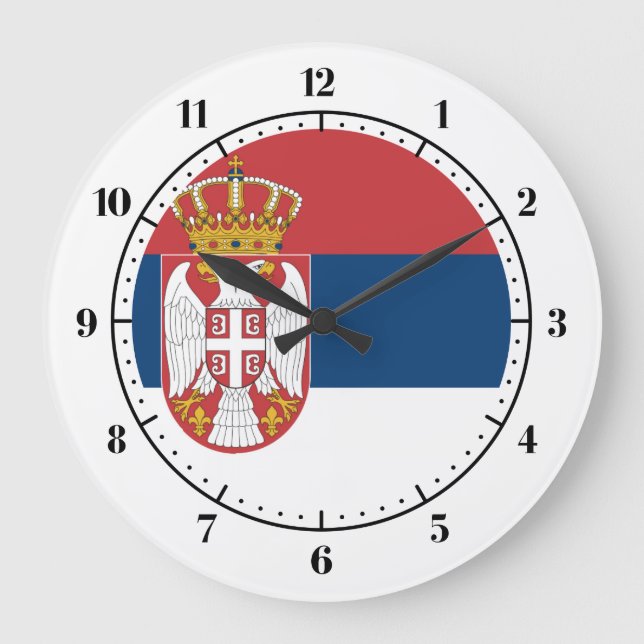 Grande Horloge Ronde Serbian flag (Recto)