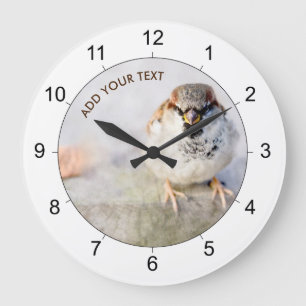 Grande Horloge Ronde Serious Sparrow