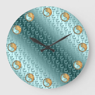 Grande Horloge Ronde Serpent de Feu
