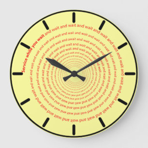 Grande Horloge Ronde Service pendant l'attente