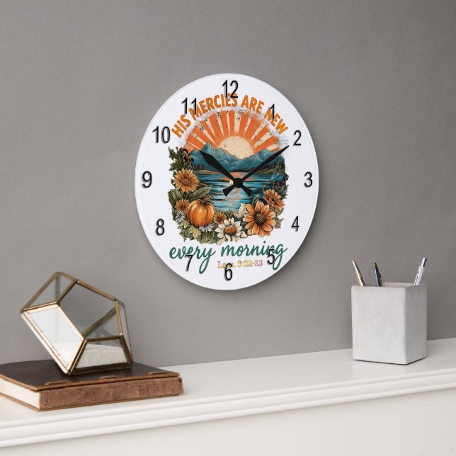 Grande Horloge Ronde Ses Mérites Sont Nouvelles... (Bureau)