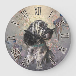 Grande Horloge Ronde Setter anglais