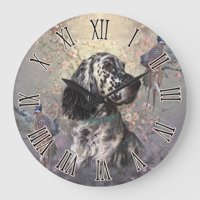 Grande Horloge Ronde Setter anglais (Recto)