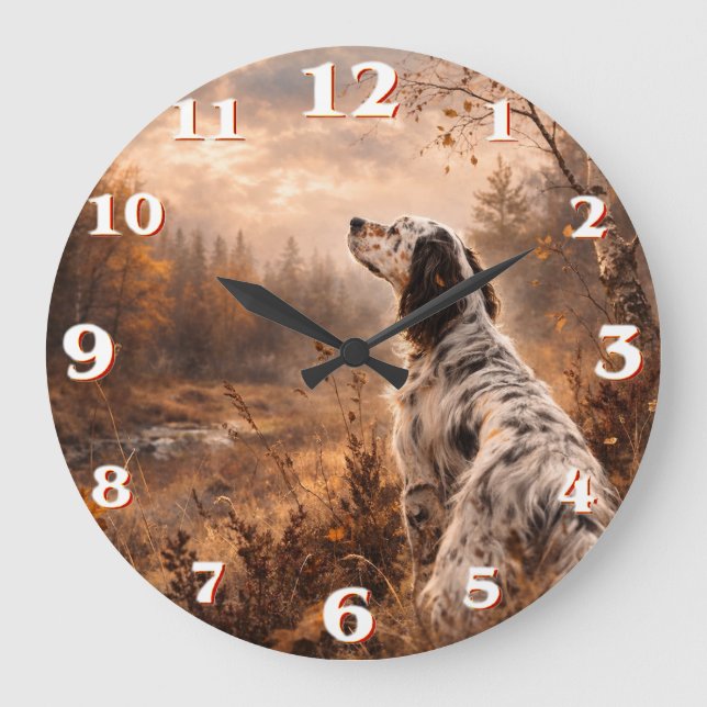 Grande Horloge Ronde Setter anglais (Recto)