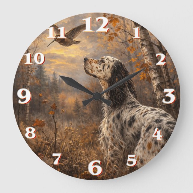 Grande Horloge Ronde Setter anglais (Recto)