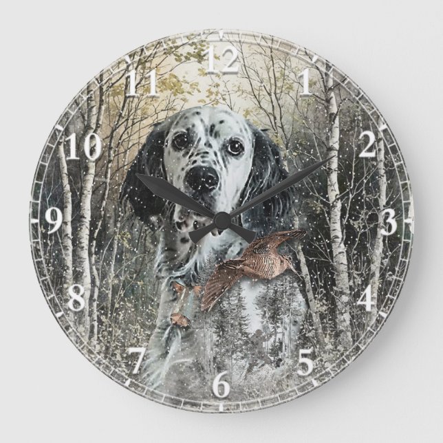 Grande Horloge Ronde Setter anglais  (Recto)