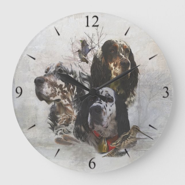 Grande Horloge Ronde Setter anglais (Recto)