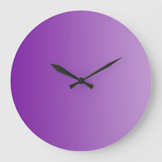 Grande Horloge Ronde SEULEMENT dégradés de COULEUR - violet