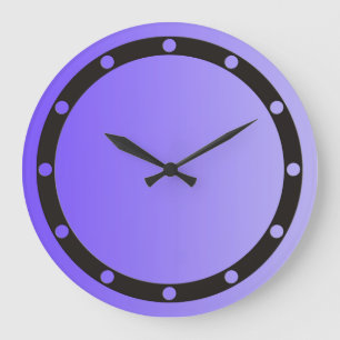 Grande Horloge Ronde SEULEMENT dégradés de COULEUR violet - anneau & po