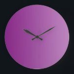 Grande Horloge Ronde SEULS gradients de COULEUR - magenta<br><div class="desc">Uniquement composition couleur par EDDA Fröhlich | Modèle : couleur arrière - plan pour votre texte ou image | Tendance : coloriez votre vie</div>