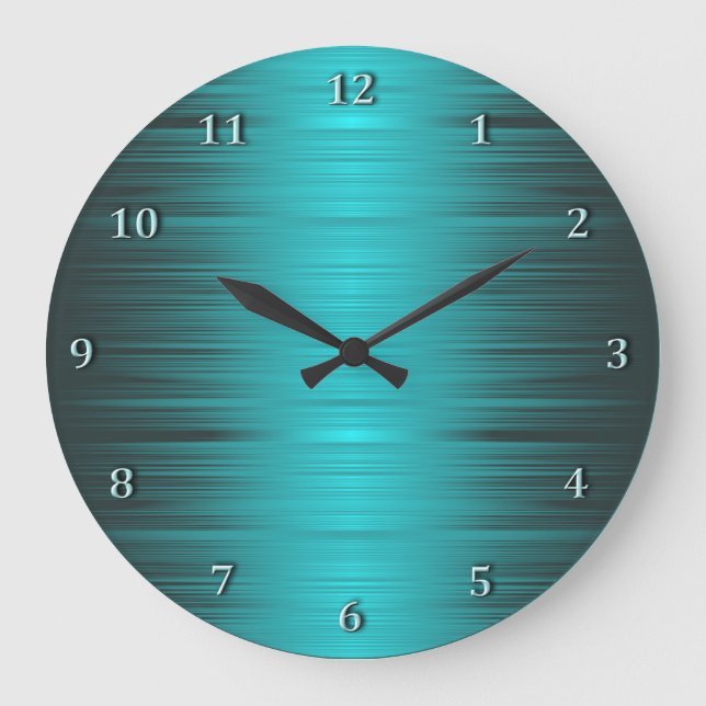 Grande Horloge Ronde Shaded Turquoise (Recto)