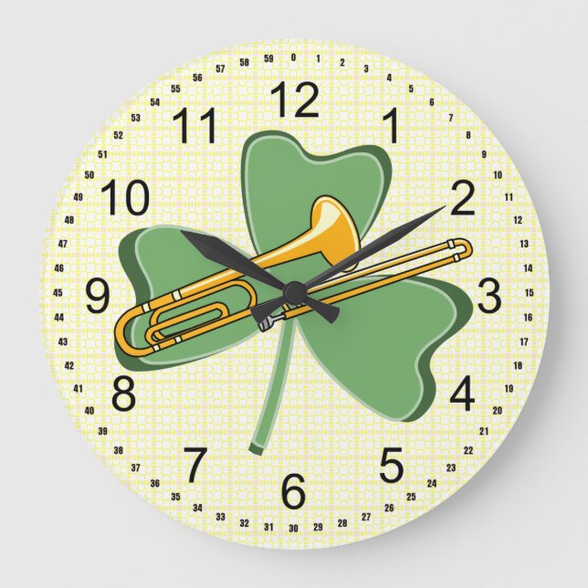 Grande Horloge Ronde Shamrock Trombone (Recto)