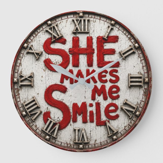 Grande Horloge Ronde She Makes Me Smile (Recto)
