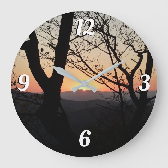 Grande Horloge Ronde Shenandoah Sunset National Park Paysage (Recto)