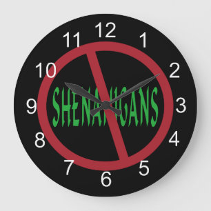 Grande Horloge Ronde Shenanigans ne signe pas