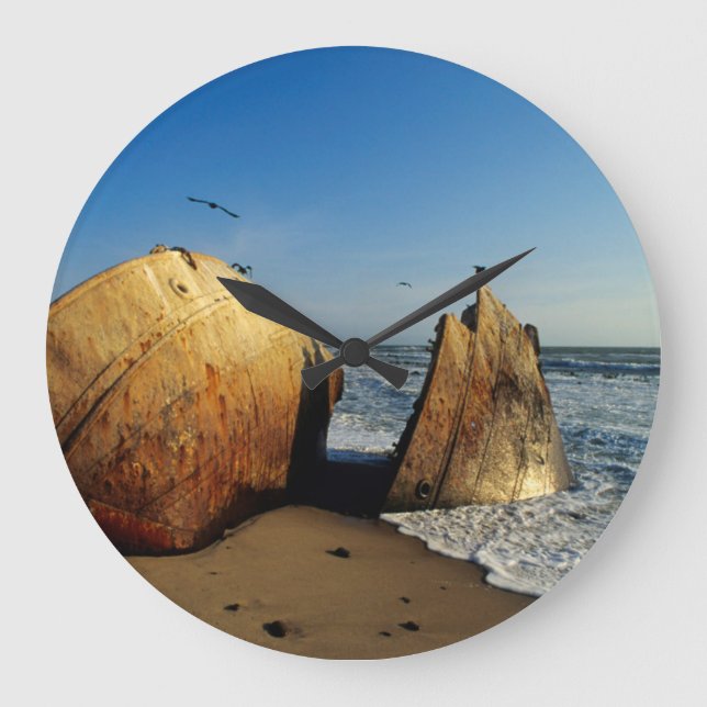 Grande Horloge Ronde Shipwreck On Beach, Skeleton Coast, Namibie (Recto)
