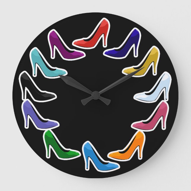 Grande Horloge Ronde Shoes de Colorful (Recto)