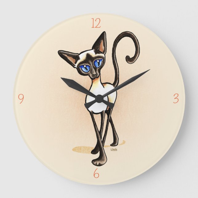 Grande Horloge Ronde Siamese Seal Point Crosswalk Off-Leash (Recto)