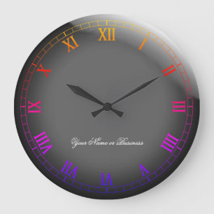 Grande Horloge Ronde Signature 3D-Style Ipanumbers romain classique
