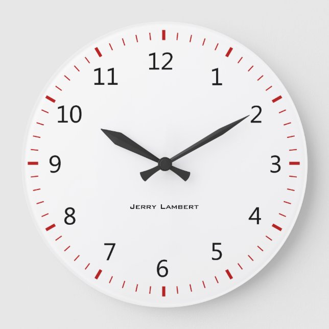 Grande Horloge Ronde Signature Wall Clock 2 (Recto)
