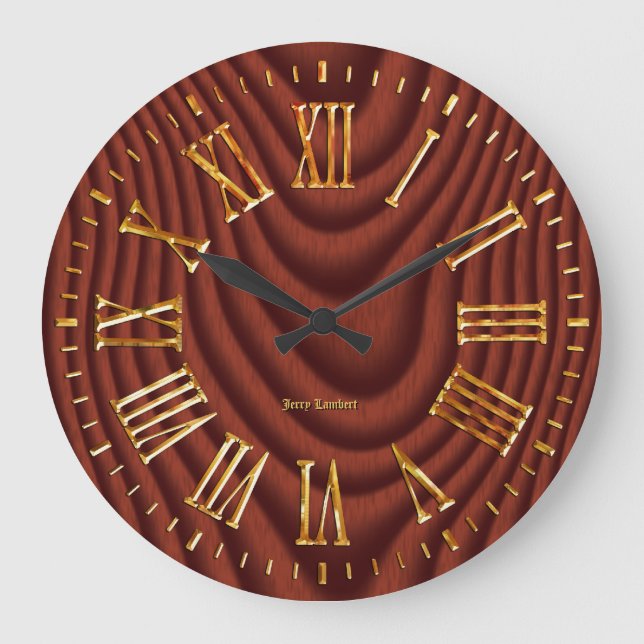 Grande Horloge Ronde Signature Wall Clock 4 (Recto)