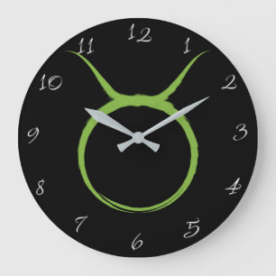 Grande Horloge Ronde SIGNE TAURUS L'Astrologie Bull Zodiac Avril Mai