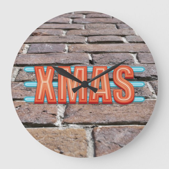 GRANDE HORLOGE RONDE SIGNE XMAS (Recto)