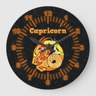 Grande Horloge Ronde Signe zodiaque Capricorne