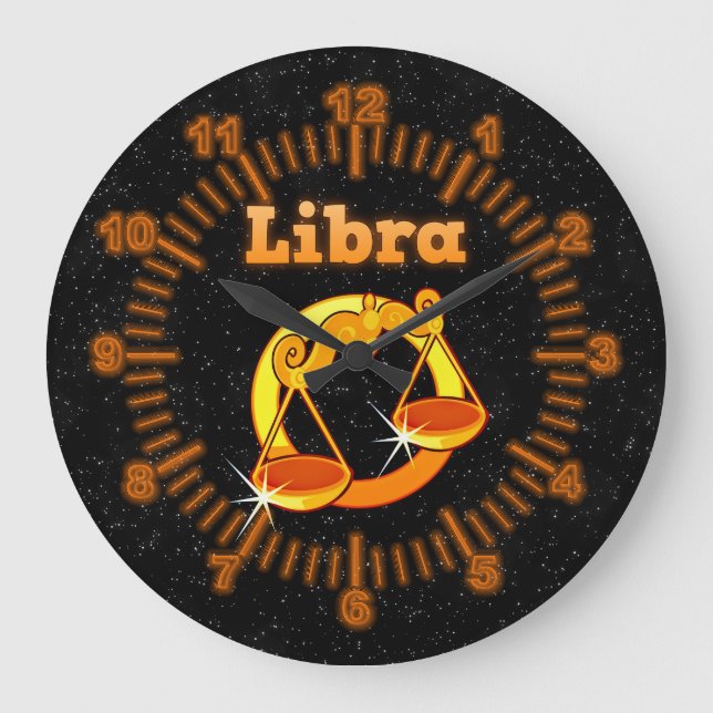 Grande Horloge Ronde Signe zodiaque Libra (Recto)