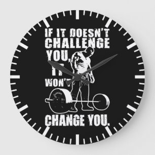 Grande Horloge Ronde S'il ne vous défie pas, il ne vous changera pas