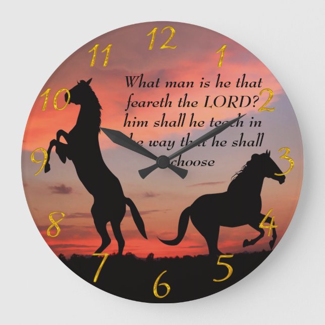 Grande Horloge Ronde Silhouette en pierre noire (Recto)