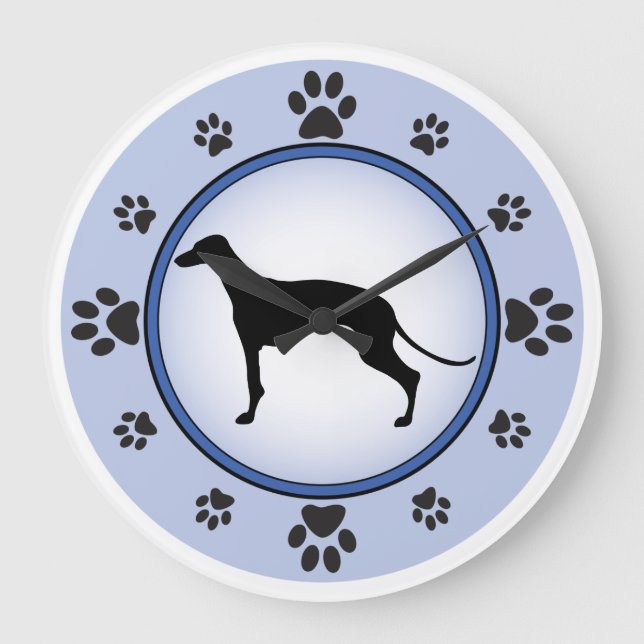 Grande Horloge Ronde Silhouette Greyhound (Recto)