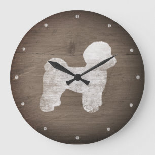 Grande Horloge Ronde Silhouette maltaise rustique