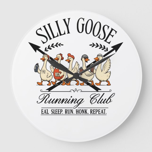 Grande Horloge Ronde Silly Goose Runner (Recto)