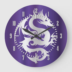 Grande Horloge Ronde Silver Dragon on Imperial Purple