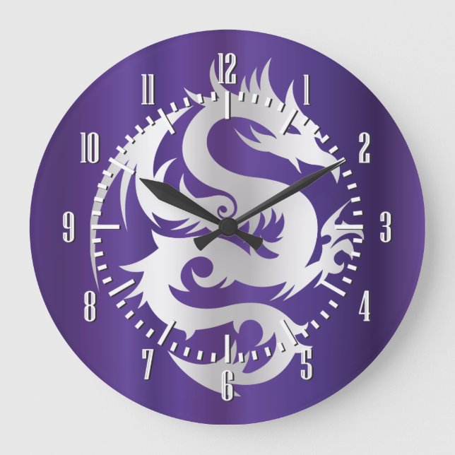 Grande Horloge Ronde Silver Dragon on Imperial Purple (Recto)