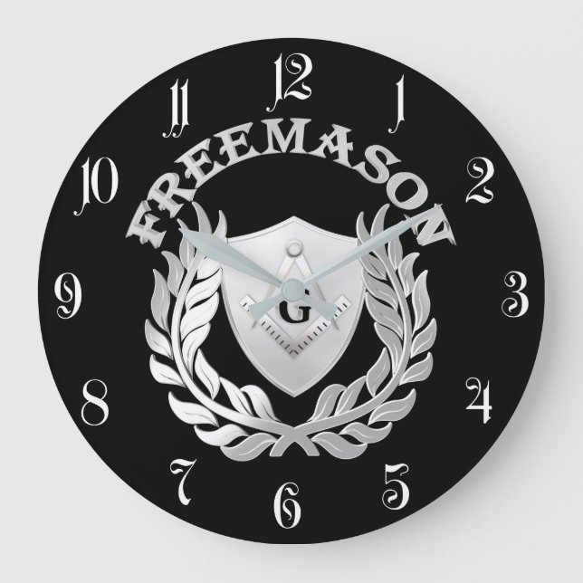 Grande Horloge Ronde Silver masonry symbol (Recto)