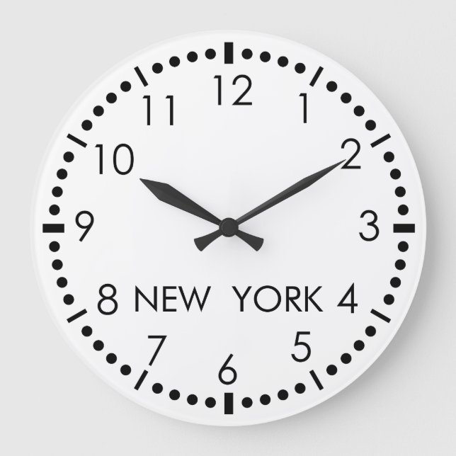 Grande Horloge Ronde Simple New York Newsroom (Recto)
