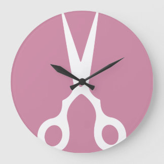 Grande Horloge Ronde Simple Vector Scissors