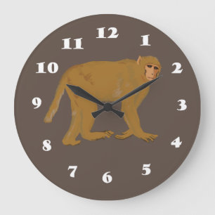 Grande Horloge Ronde Singe