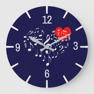 Grande Horloge Ronde Singing Heart one of a-Kind