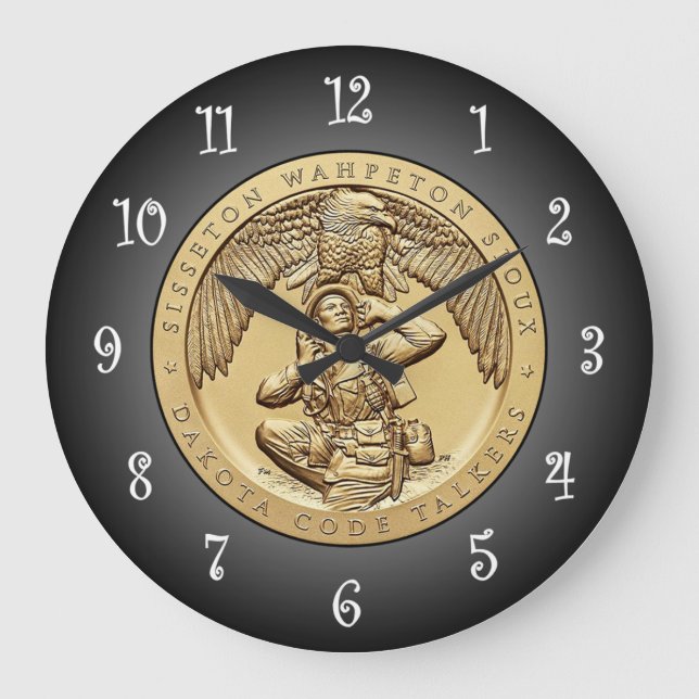 Grande Horloge Ronde Sisseton Wahpeton Oyate Code Sioux Talkers ~ (Recto)