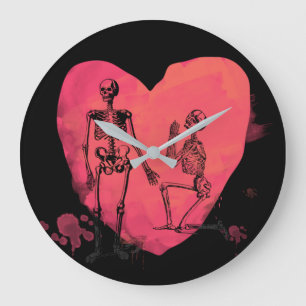 Grande Horloge Ronde Skeleton Love