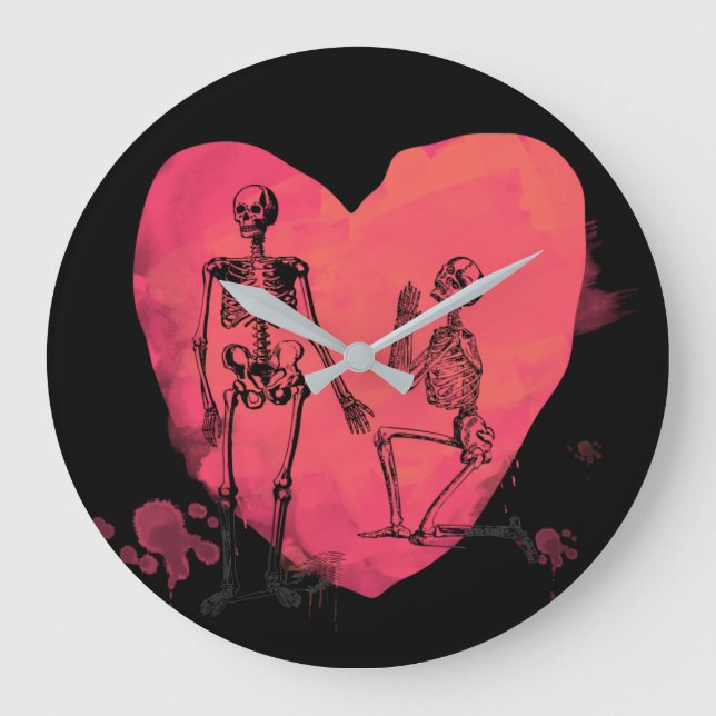 Grande Horloge Ronde Skeleton Love (Recto)