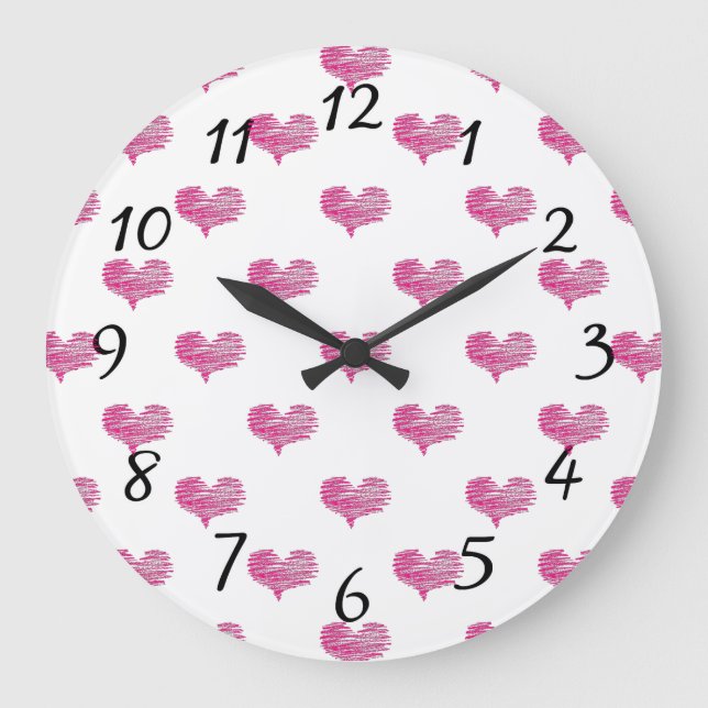 Grande Horloge Ronde Sketch de Love Valentine (Recto)