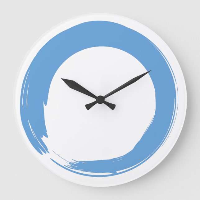 Grande Horloge Ronde Sky Blue Zen Symbol (Recto)