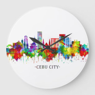 Grande Horloge Ronde Skyline de Cebu City Philippines