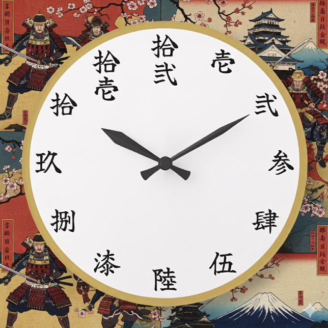 Grande Horloge Ronde Slayer-Style Kanji Anime Numeral Wall Clock (Créateur téléchargé)